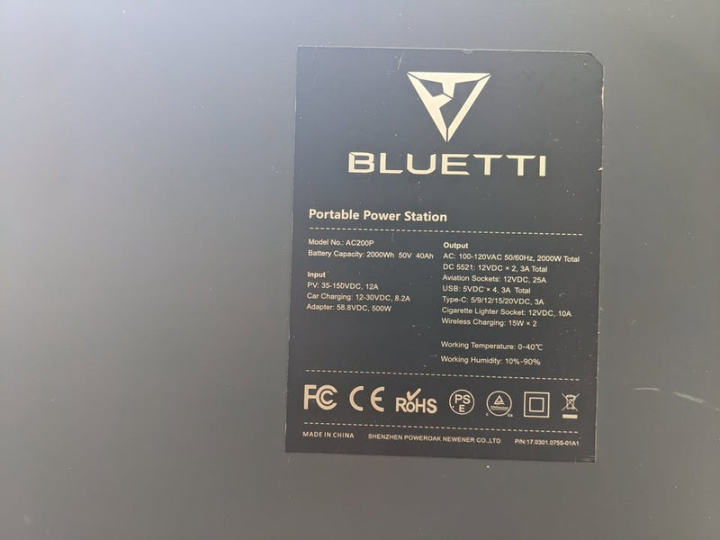 Bluetti AC200P Power Station - Burning Man in Reno, NV (photo 4) — photo 4