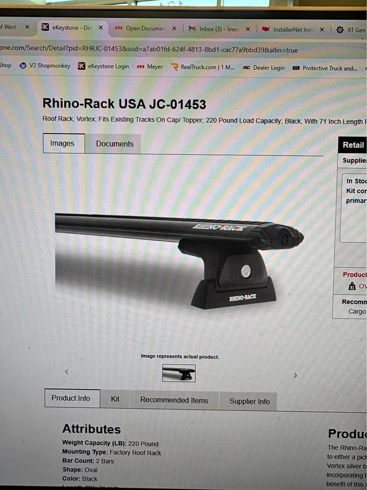 Rhino-Rack Vortex Roof Rack JC-01453 Black 71 Inch in Phoenix, AZ (photo 1) — photo 1