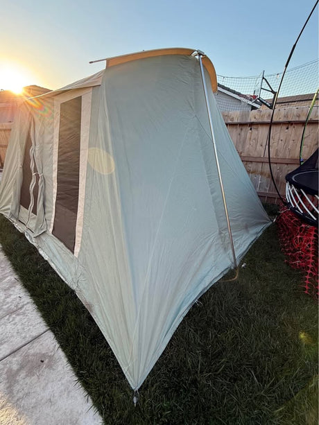 Springbar FAMILY CAMPER Canvas Tent 10x14 kodiak flexbow white duck coleman gazelle wall tent in Manteca, CA (photo 4)