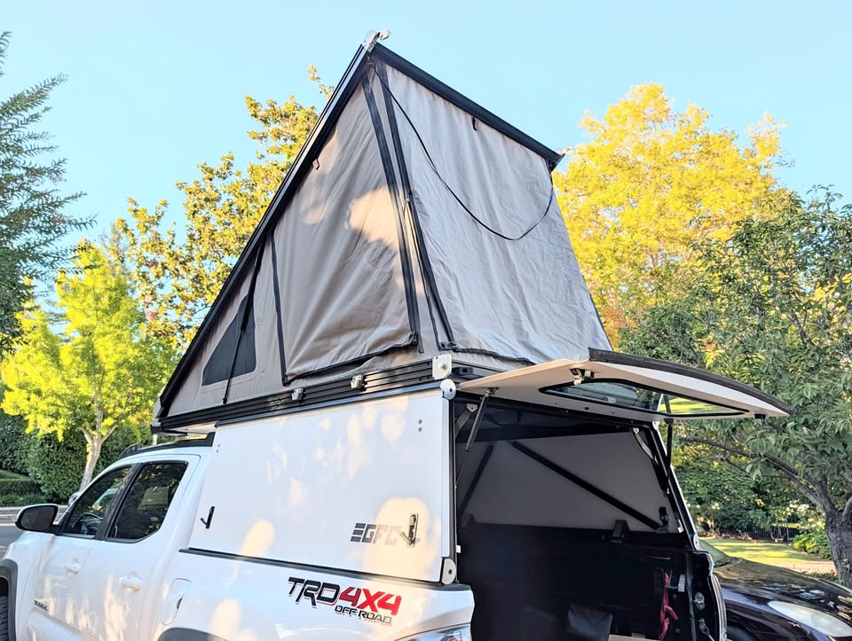 GFC V2 Camper, White, for 3rd Gen Tacoma w 5ft bed in Palo Alto, CA (photo 1)