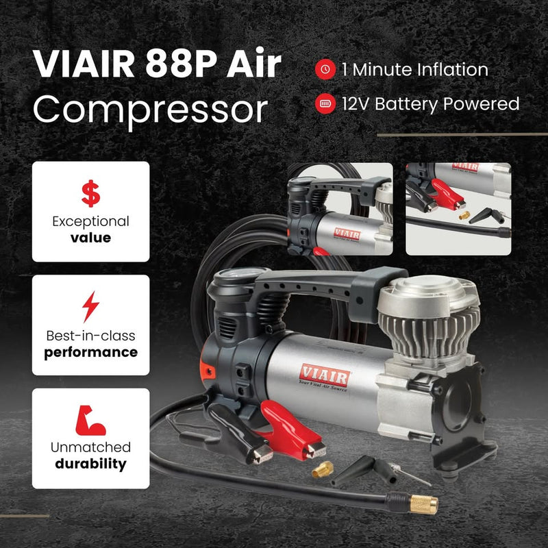 Viair 88p 00088 Portable Compressor Kit With Alligator Clamps Tire Inflator Tire in Citrus Heights, California (photo 2) — photo 2