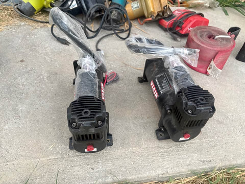 2 VIAIR Heavy Duty 12 Volt Air Compressors