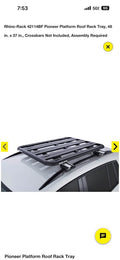 Rhino-Rack Pioneer Platform Roof Rack Tray (48 in. x 37 in.)