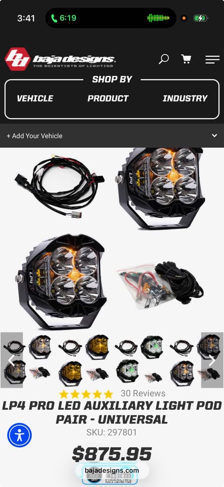 Baja Designs LP4 Pro LED Auxiliary Light Pod Pair in Victorville, CA (photo 4)