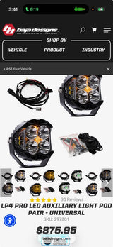 Baja Designs LP4 Pro LED Auxiliary Light Pod Pair in Victorville, CA (photo 4)