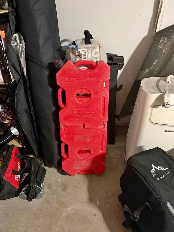 2 - 2gallon rotopax gas tanks + mounts to add to your roof rack or molle panels in Simi Valley, CA (photo 1)