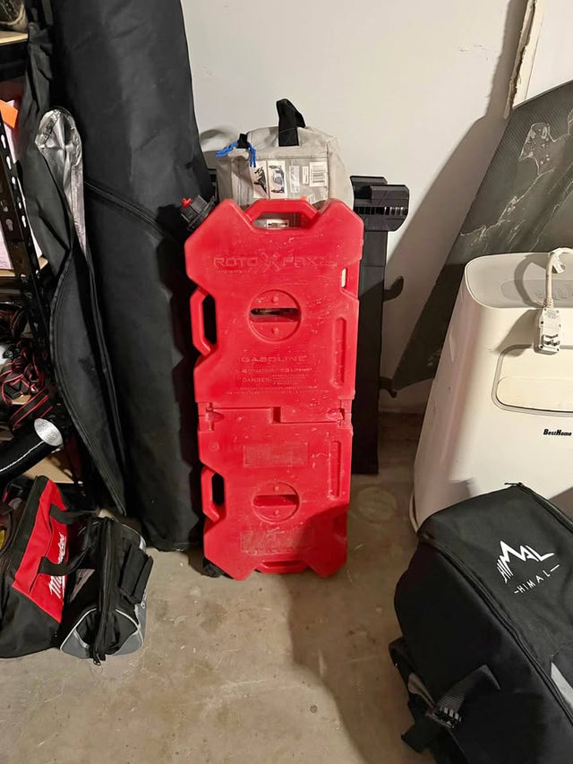 2 - 2gallon rotopax gas tanks + mounts to add to your roof rack or molle panels in Simi Valley, CA (photo 1)