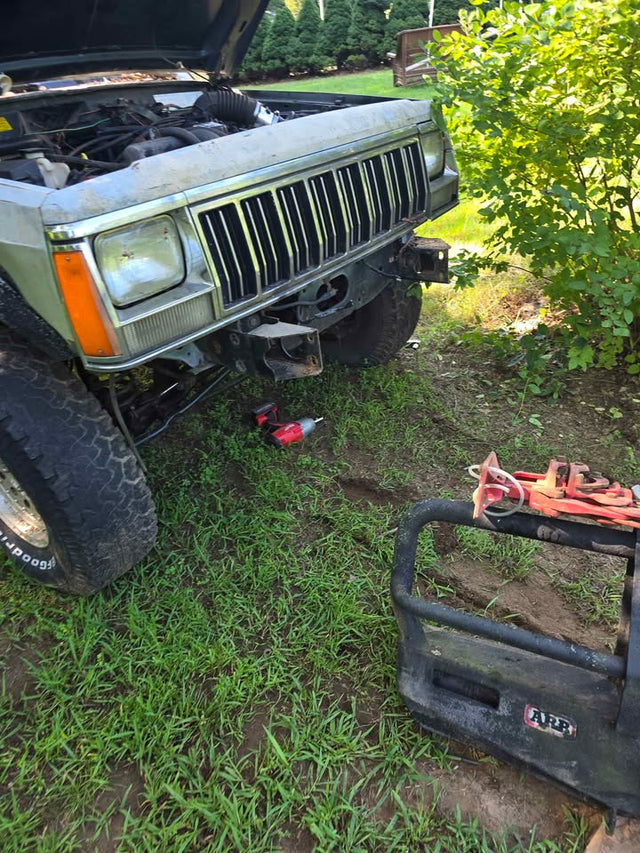 ARB Front bumper with high lift jack for XJ, Jeep Cherokee — photo 2