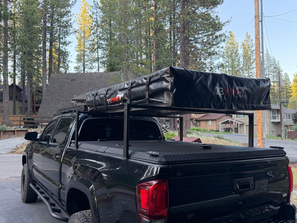 23zero 72” overland tent and boot bag Comes w custom bed rack for Tacoma in South Lake Tahoe, CA (photo 5)