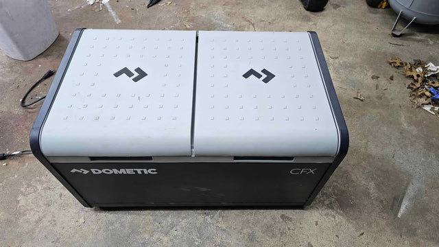 Dometic - CFX3 Portable Refrigerator and Freezer, Powered by AC/DC or Solar - Gray/Black — photo 2