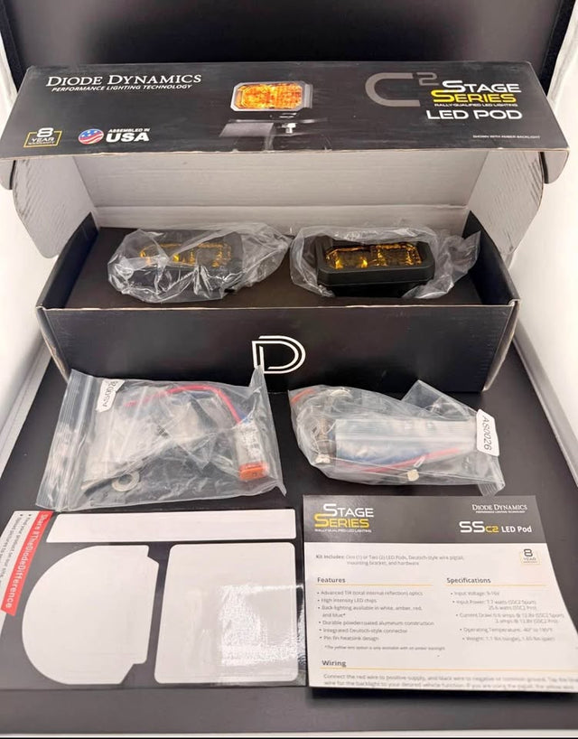 Diode Dynamics C2 Stage Series Pro Yellow Combo Standard ABL Offroad LED Pods in Henderson, NV (photo 1)