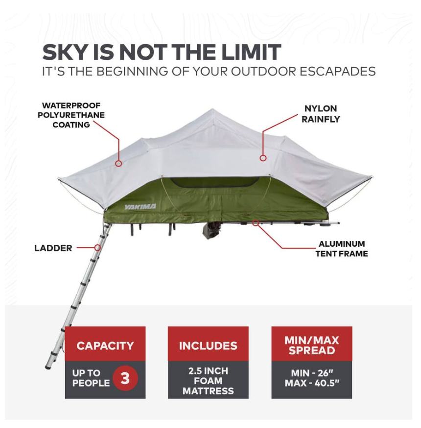 Yakima Skyrise Medium Roof Top Tent in San Diego, CA (photo 8) — photo 8