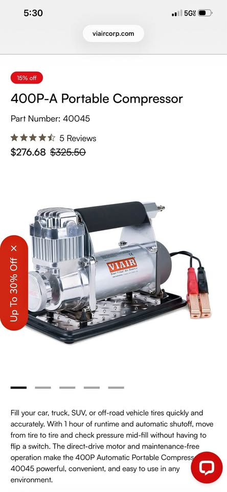 VIAIR Portable Compressor