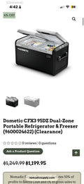 Dometic CFX3 95Dz Dual Zone Fridge/Freezer