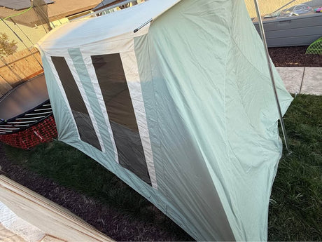 Springbar FAMILY CAMPER Canvas Tent 10x14 kodiak flexbow white duck coleman gazelle wall tent in Manteca, CA (photo 5)