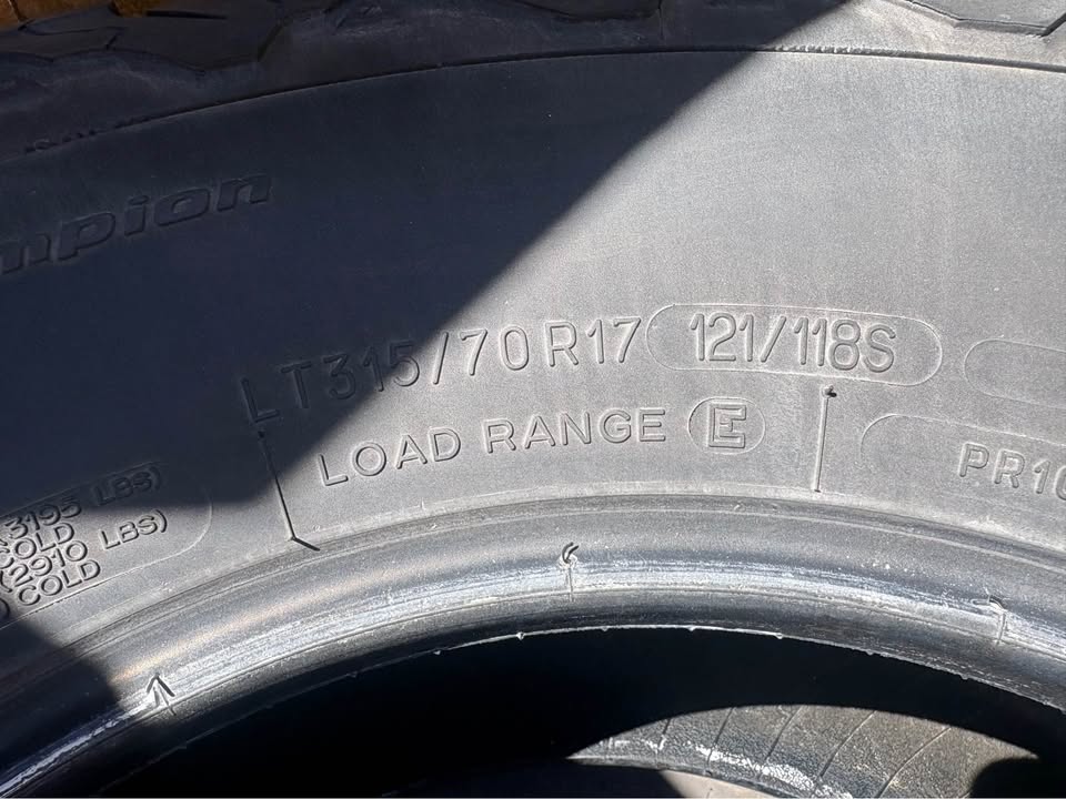 BFGoodrich All-Terrain T/A KO2 LT315/70 R17 Tires (Set of 4) in Sparks, NV (photo 3)