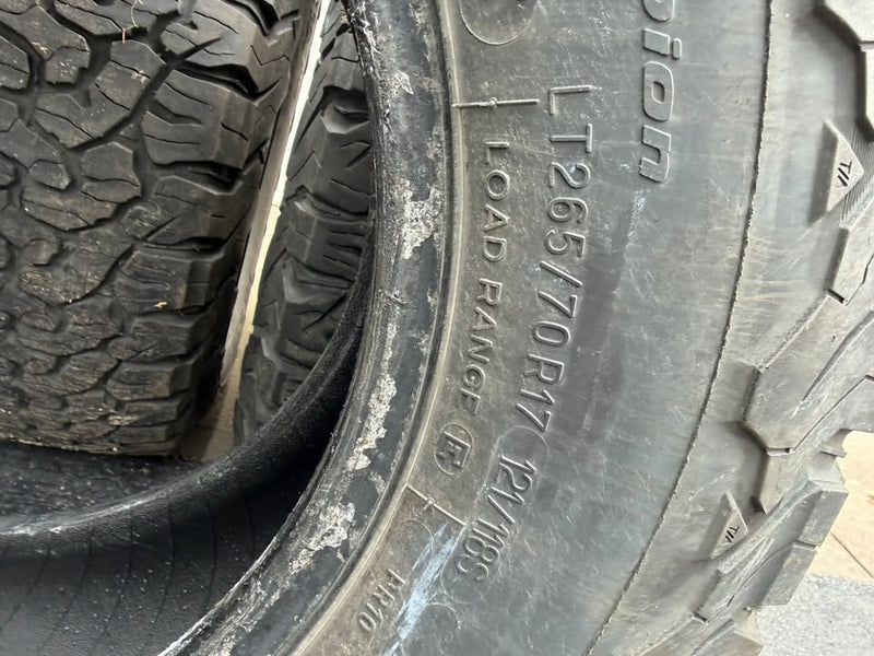 LT265/70/R17 BFGoodrich AT KO2 Tires in Pulaski, NY (photo 2) — photo 2