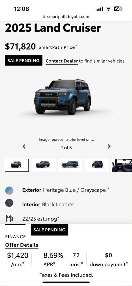 2025 Toyota land cruiser premium — photo 3