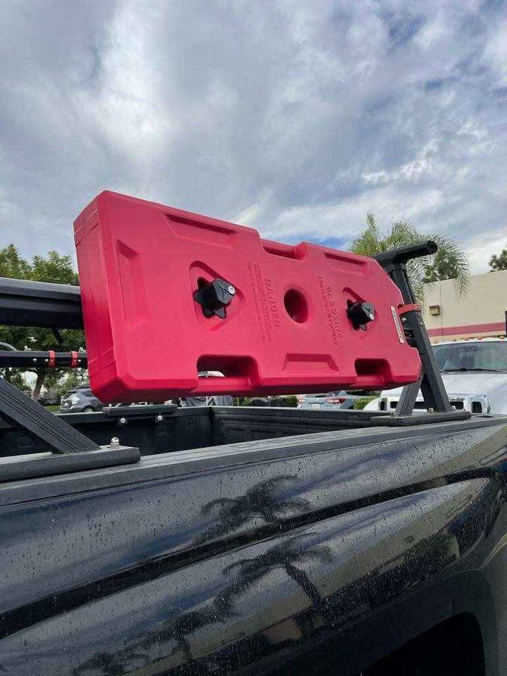 5 gallon gas cans with mounts and locks in Placentia, CA (photo 2) — photo 2