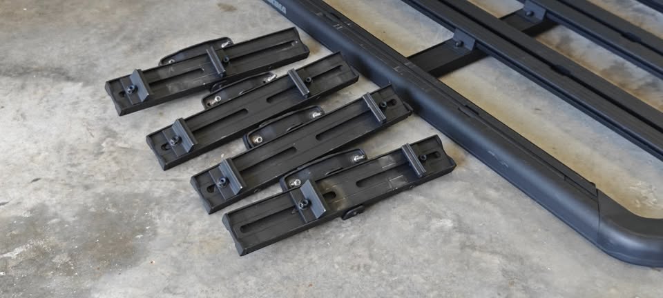 Yakima LockNLoad Platform Roof Rack, 55" x 49" (Size K) + Mounts & Hardware in Conroe, TX (photo 3) — photo 3