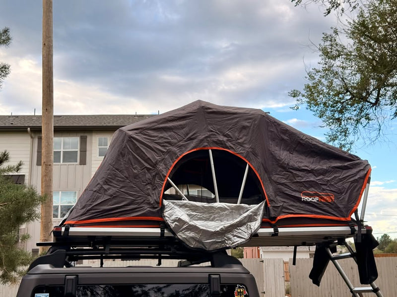 Roofnest Meadowlark Rooftop Tent with Yakima 50" Jetstream/Tmberline Towers in Arvada, CO (photo 9) — photo 9