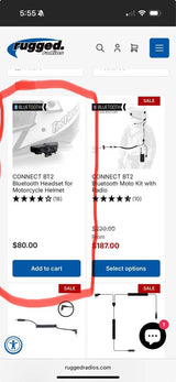 Rugged radios BT-moto BT2 bluetooth motorcycle headset in Broomfield, CO (photo 4)
