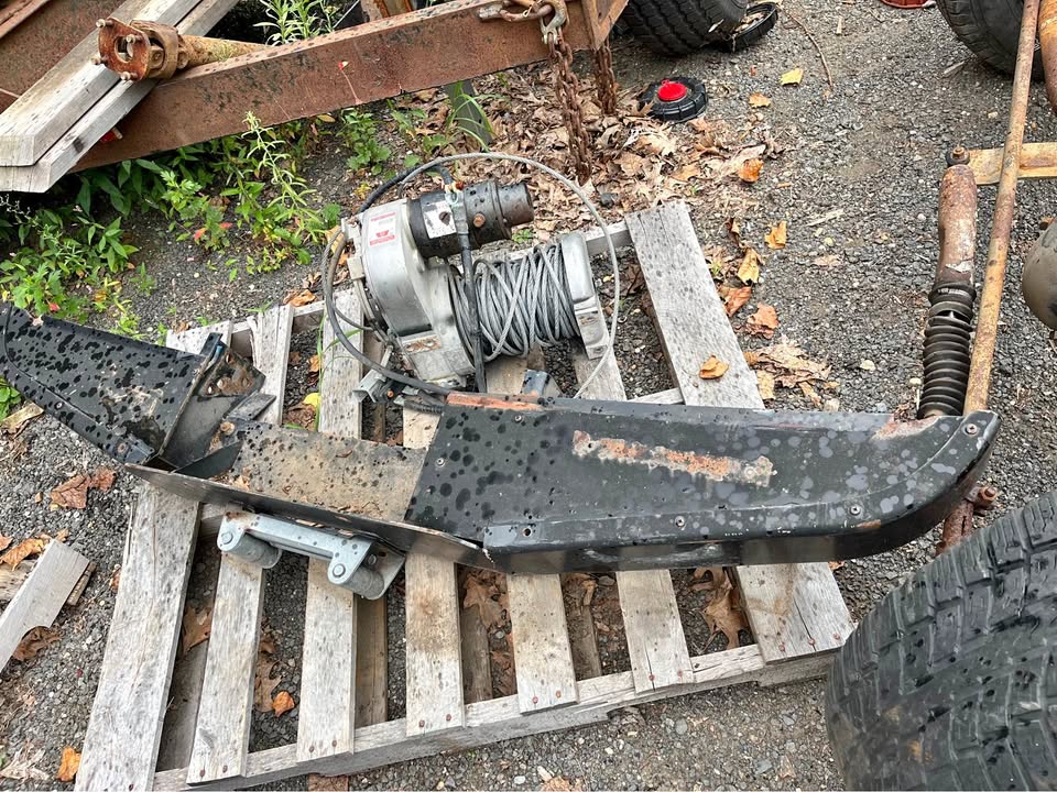 73-87 Chevy Winch Bumper and warn 8274 cable operated winch in Wrightstown, NJ (photo 1)
