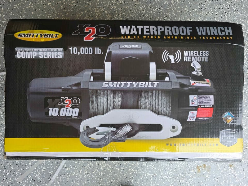 10K Waterproof Winch – Synthetic Rope – Brand New (photo 2) — photo 2