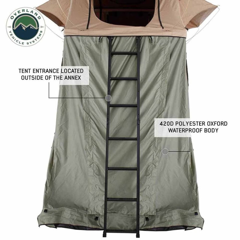 Overland Vehicle Systems Ld Tmbk Roof Top Tent Annex Green Base With Black Floor in Citrus Heights, California (photo 6) — photo 6