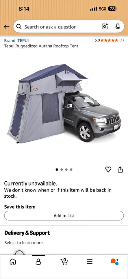 Tepui Rooftop tent in Wells, ME (photo 1) — photo 1