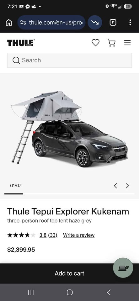 Thule Tepui Rooftop Tent (photo 2) — photo 2