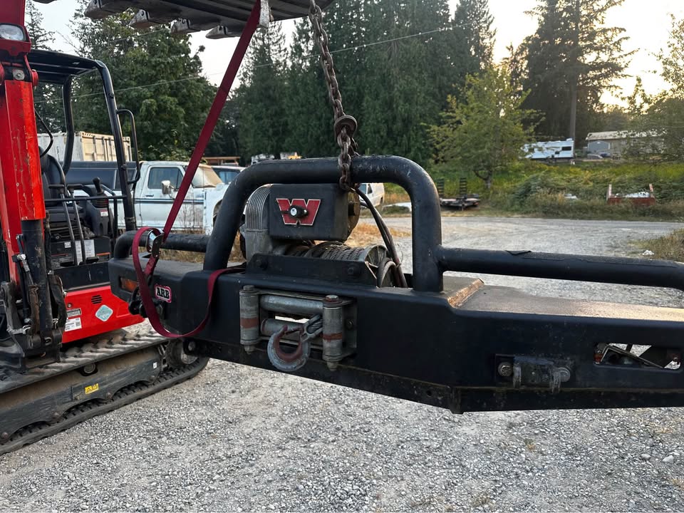 YJ ARB winch Bumper W/ Warn 8274 winch in Snohomish, WA (photo 2) — photo 2