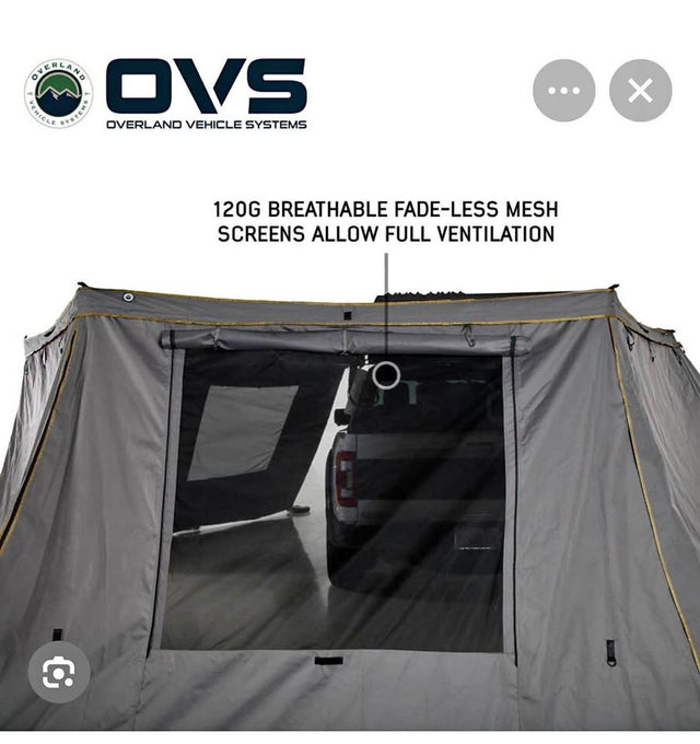 The Overland Vehicle Systems Nomadic 270 Awning walls. Complete set in Athol, ID (photo 1)