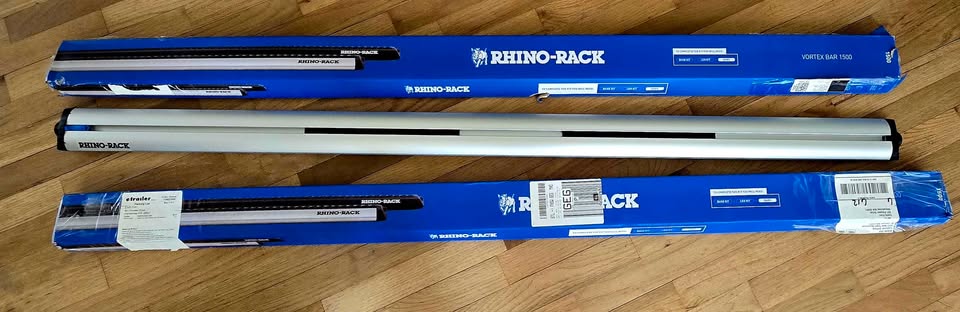 NEW Rhino-Rack Vortex 1500 Crossbars (Pair, 59" / Matte Silver) – Opened 1 Box Unused in Wenatchee, WA (photo 2) — photo 2