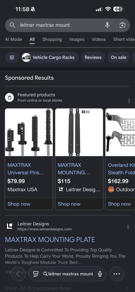 Leitner Designs MAXTRAX Mounting Plates – Pair – Like New in Valley Center, CA (photo 3)