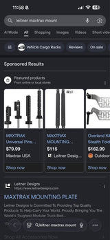 Leitner Designs MAXTRAX Mounting Plates – Pair – Like New in Valley Center, CA (photo 3)