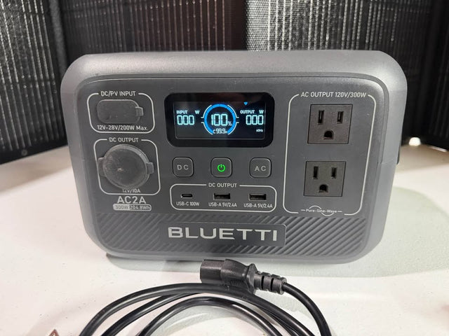 Bluetti AC2A Power Station w/ Sokiovola 120W Portable Solar Panel for Camping or outdoor activities — photo 2
