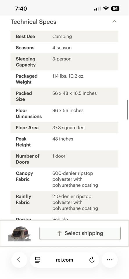Yakima SkyRise HD 3 Rooftop Tent in Fort Collins, CO (photo 10) — photo 10