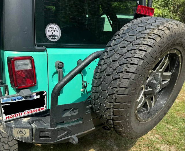 Smittybilt Atlas Rear Bumper with Tire Carrier for Jeep Wrangler JK — photo 3