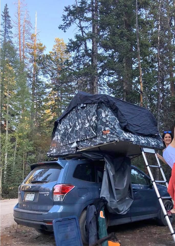 Tepui rooftop tent with 3 inch tempur pedic mattress - camo colored - sleeps 3 in Wheat Ridge, CO (photo 1)