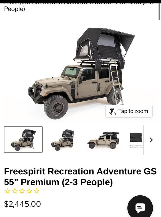 Free Spirit Recreation Adventure Series 3 Rooftop Tent – 55” in Boise, ID (photo 1)