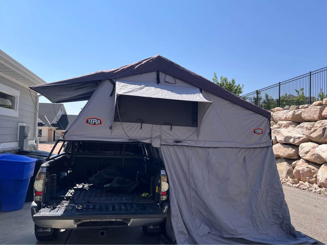 Ruggedized Tepui Rooftop Tent with Annex, anti condensation mat, sheets, and mattress — photo 2