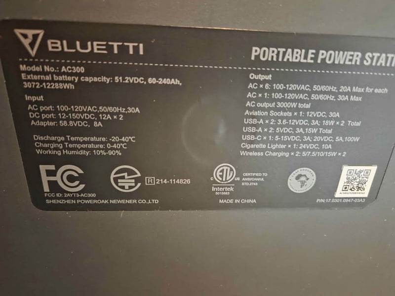 BLUETTI AC300 & B300 Portable Power Station in Coupeville, WA (photo 4) — photo 4