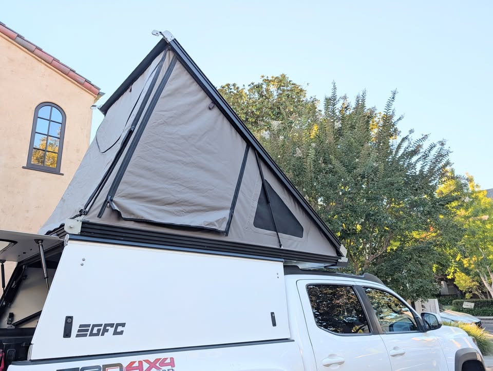GFC V2 Camper, White, for 3rd Gen Tacoma w 5ft bed in Palo Alto, CA (photo 3) — photo 3
