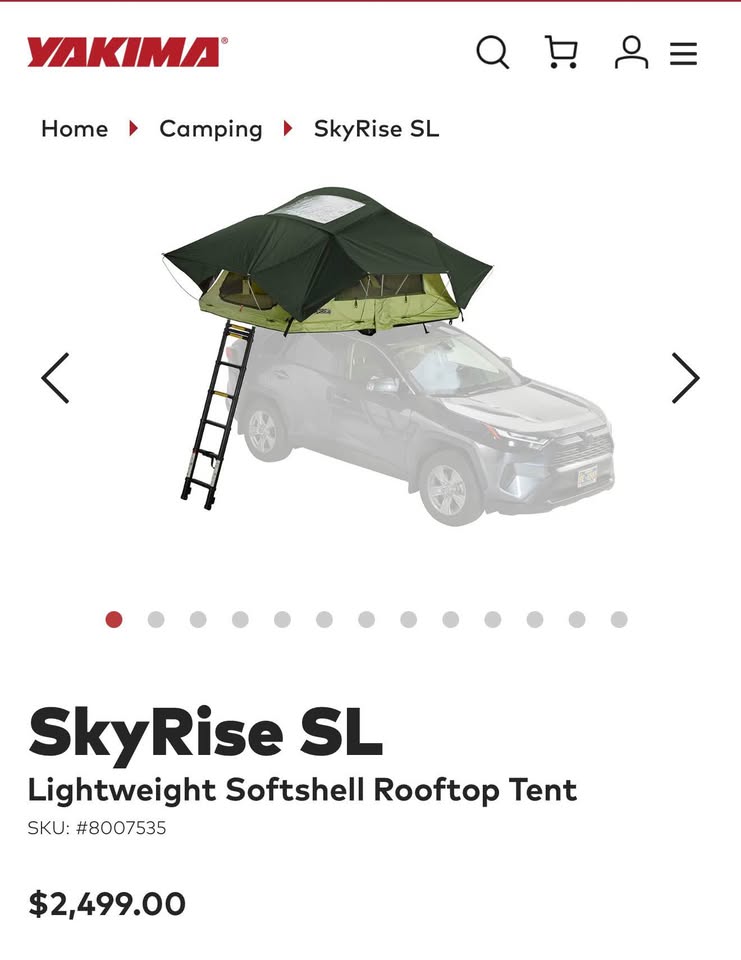 Yakima skyrise Rooftop Tent (plus accessories) in Brownsville, TX (photo 4) — photo 4