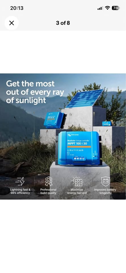 Victron MPPT 100/30 Solar Controller Charger in Kirkland, WA (photo 3) — photo 3