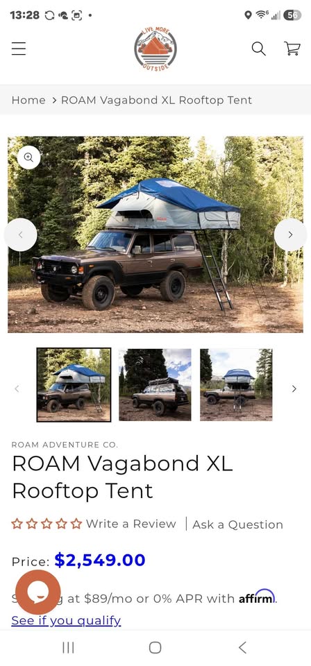 ROAM Vagabond Xl rooftop tent with annex in Colorado Springs, CO (photo 8) — photo 8