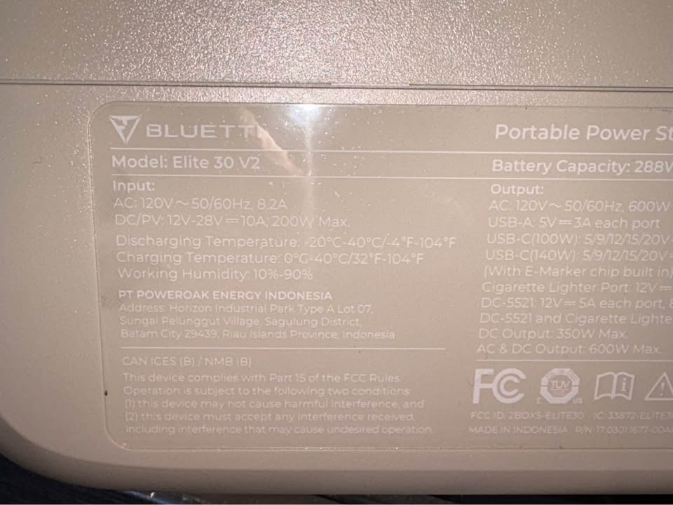 BLUETTI Elite 30 V2 Portable Power Station in Thornton, CO (photo 3) — photo 3