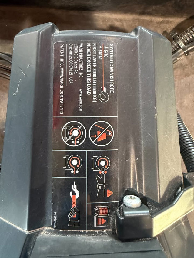 Warn 8000LB Winch — photo 2
