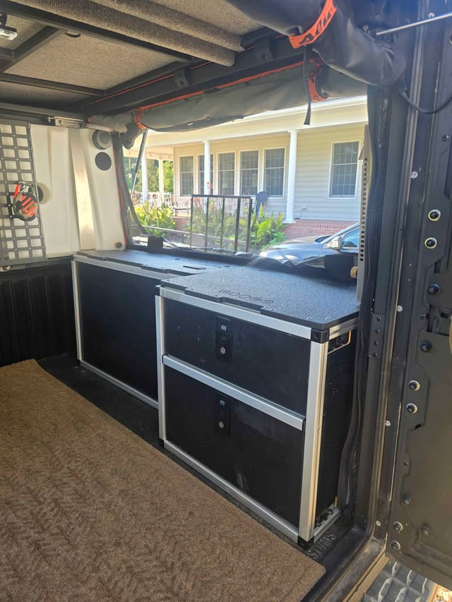 Goose Gear storage setup for Alucab Canopy Camper - short bed 3rd gen tacoma — photo 3
